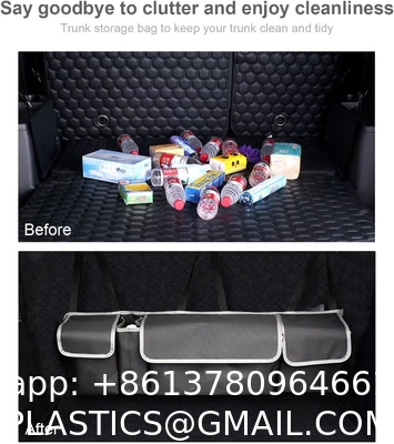 Premier SUV Truck 4 Pockets 2 Mesh Pouches Car Trunk Hanging Back Seat Storage Bag Organizer