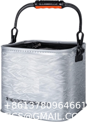 Portable Fishing Water Pail for Camping Traveling Hiking Fishing Boating Gardening with 4.5 Meters Rope