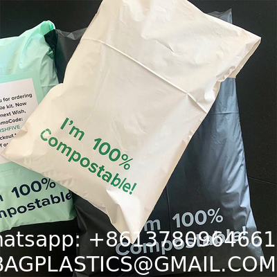 Factory Direct Eco Friendly Sustainable Corn Starch Custom Compostable Biodegradable Poly Mailer Bags For C