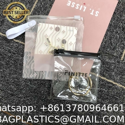 Luxury Custom Size Rings EARRINGS Packaging Mini Pouch Laser Colorful PVC Zipper Hologram Clear Plastic Jewelry Bag