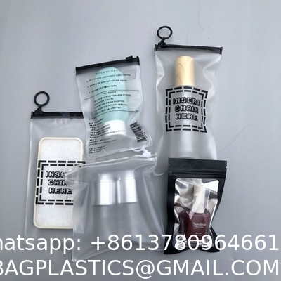 High Quality Custom Black Frosted Pvc Phone Case Slider Zip Lock Pouch Clothing Packaging Zipper Bag With Your Logo