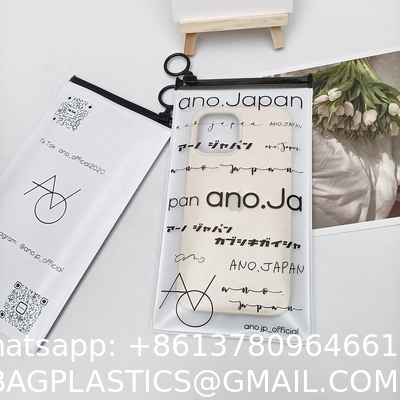 Phone Case Packing Pvc Zipper Bag Customized Logo Printing Plastic Bag Packaging Frosted Ziplock Bag