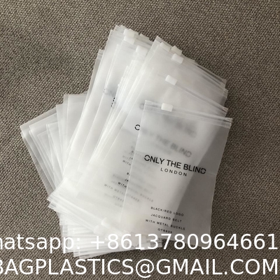 Wholesale Custom Logo Frosted Plastic Bag Clothes Zip Lock Self Sealing Bag Clothing Packaging Frosted Zipper Bags