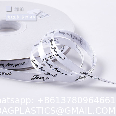 Luxury Roll Gifts Tapes And Webbing Wholesale Custom Satin Ribbons With Sublimation Printed Brand Name Logo