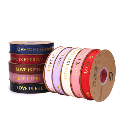 Luxury Roll Gifts Tapes And Webbing Wholesale Custom Satin Ribbons With Sublimation Printed Brand Name Logo
