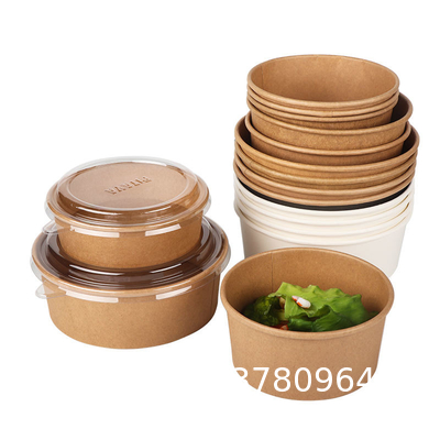 Restaurant Packaging Breakfast Box Take Away, Compostable Bento Boxes, Disposable Food Container Soup Salad Paper Bowl