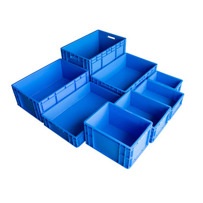 Euro Stacking Box Euro Standard Solid Plastic Container Crate Heavy Loading Stackable Collapsible Auto Industrial Parts Storage Solution
