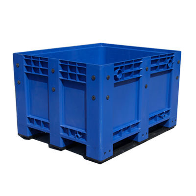 Big Plastic Crates Heavy Duty Bulk Storage Containers Large Collapsible Pallet Box Recyclable Bulk Cargo Storage Foldable Pallet Box Industrial Commercial Stackable Plastic Pallet Box