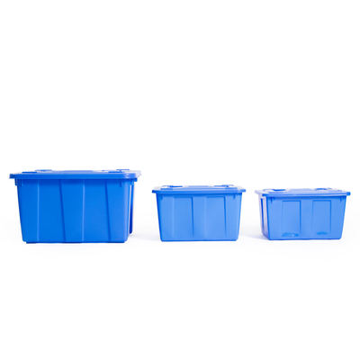 90l 120l 160l 200l 300l 400l Rectangular Nesting Poly Water Storage Tank Lightweight Injection Molded Plastic Express Storage Boxes Low Price Crates for Warehousing