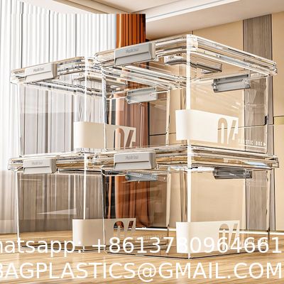 Pack Latching Lid Large Clear Plastic Storage Bins With Lids, Quart,  Latch - Stackable Container Boxes For Home, Bathroom, And Office Organization