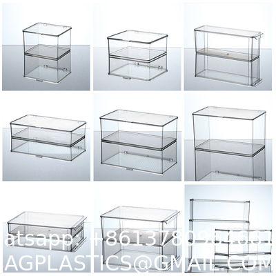 Clear Stackable Storage Bins With Lids, Large Plastic Containers With Handle For Pantry Organizer And Storage,Perfect For Bathroom,Cabinet,Kitchen,Fridge,Closet Organization