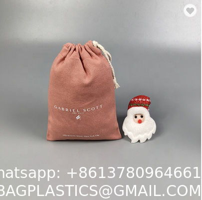Multicolor Recyclable Cotton Produce Bags Drawstring Canvas Fabric Candy Bags OEM Pantone Color Printed Cotton Drawstring Pouch Draw String Gift Bag