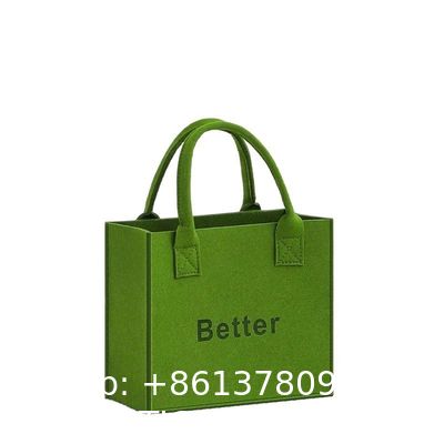 Shopping Felt Bag With Handles Grocery Tote Bags For Grocery Shopping Travel Study Gym Lunch Bag Commuter Handbags Book Storage Bags Eco-Friendly Bags