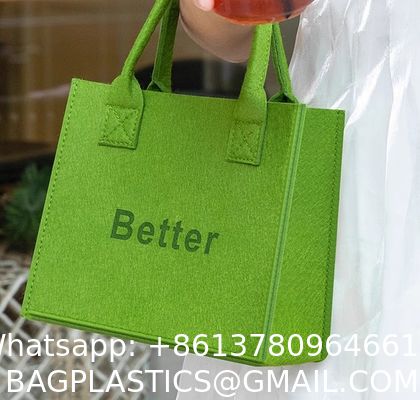 Shopping Felt Bag With Handles Grocery Tote Bags For Grocery Shopping Travel Study Gym Lunch Bag Commuter Handbags Book Storage Bags Eco-Friendly Bags