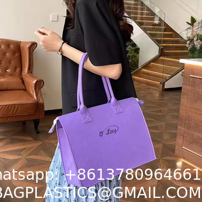 Thick Felt Storage Bag - Durable Eco-Friendly With A Smooth Texture Fashionable For Daily Commuting A New Favorite Portable Environmental protection Shopping All-match Bag Gift Shopping Bag