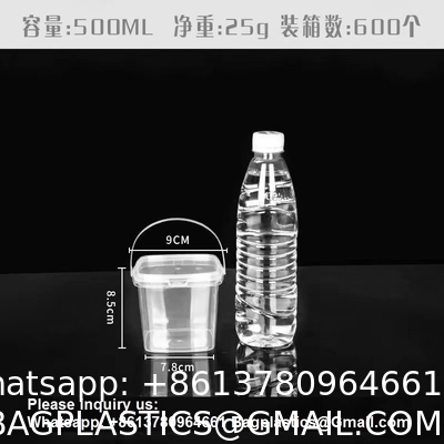 Bucket With Lid, Clear Bucket, Plastic Food Storage Container, Ice Cream Bucket, Reusable Container, Plastic Bucket, Tub With Lid, Storage Container, Round Plastic Pail, BPA Free, Pail With Handle