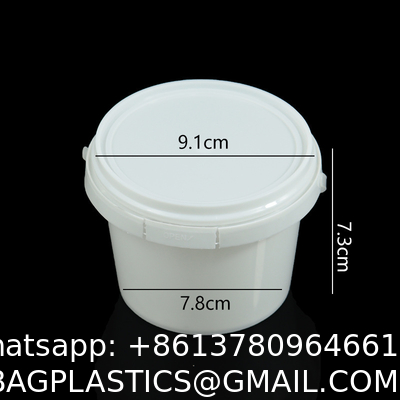 Airtight Clear Plastic Bucket With Lid, Ice Buckets For Parties, Reusable Ice Cream Cup With Handle, Food Storage Container, Food Grade Freezer And Microwave Safe For Sauce, Soup