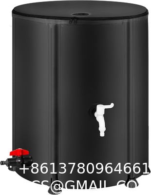 Collapsible Rain Barrel Water Storage Containers-53 Gallon Portable Rainwater Collect System Water Tank To Collect Rainwater From Gutter Downspout Water Catcher With Spigots,Filter&Overflow Kits
