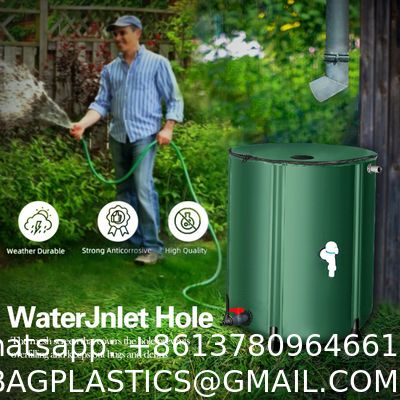 Collapsible Rain Barrel Water Storage Containers-53 Gallon Portable Rainwater Collect System Water Tank To Collect Rainwater From Gutter Downspout Water Catcher With Spigots,Filter&Overflow Kits