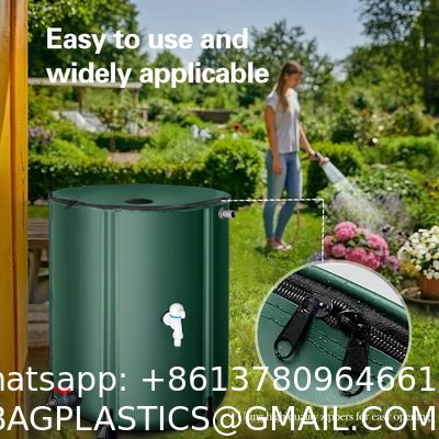 Collapsible Rain Barrel Water Storage Containers-53 Gallon Portable Rainwater Collect System Water Tank To Collect Rainwater From Gutter Downspout Water Catcher With Spigots,Filter&Overflow Kits