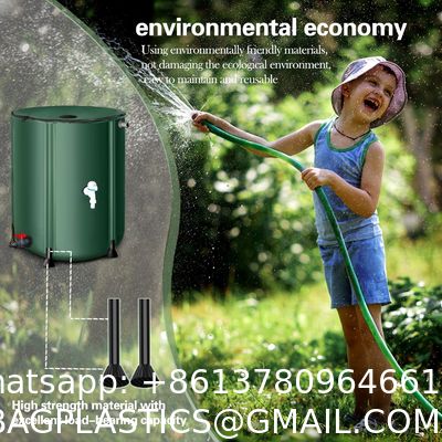 Collapsible Rain Barrel Water Storage Containers-53 Gallon Portable Rainwater Collect System Water Tank To Collect Rainwater From Gutter Downspout Water Catcher With Spigots,Filter&Overflow Kits
