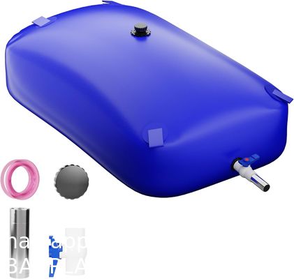 Large Capacity Portable Water Tank Containers, Bladder Tank For Drought Resistance, Fire Prevention, Emergency Water, Agricultural Irrigation Outdoor (110L/29Gal, Blue)