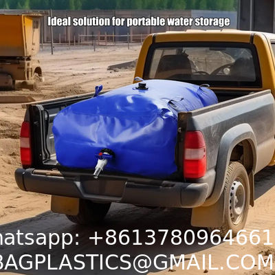 Large Capacity Portable Water Tank Containers, Bladder Tank For Drought Resistance, Fire Prevention, Emergency Water, Agricultural Irrigation Outdoor (110L/29Gal, Blue)