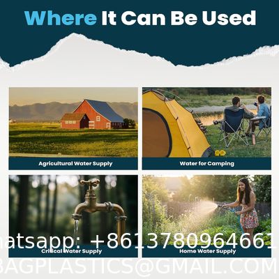 Large Capacity Portable Water Tank Containers, Bladder Tank For Drought Resistance, Fire Prevention, Emergency Water, Agricultural Irrigation Outdoor (110L/29Gal, Blue)