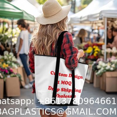 Fashion Casual Street Reusable Environmental Handbag Zipper Tote Bag, Kraft Paper Beach Bag Large Hobo Carry All Travel Shopping Handbag Plastic Shoulder Bag