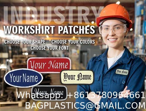 Name Patches Uniform Patches Work Shirt Patches Embroidered Patches Custom Logo Patches  Embroidery Patches Woven Patches Woven Hat Patches Embroidered Clothes Patches Fashion Logo Patches