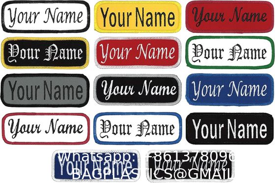 Name Patches Uniform Patches Work Shirt Patches Embroidered Patches Custom Logo Patches  Embroidery Patches Woven Patches Woven Hat Patches Embroidered Clothes Patches Fashion Logo Patches