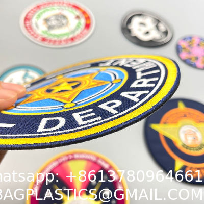 Embroidery Letters Patches Route 66 Sew Iron On Applique Black White Embroidered Patch Badges For DIY Bag Jeans Hat T Shirt