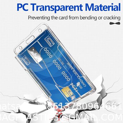 Pack Badge Holder Retractable Clip Heavy Duty Reels With Vertical Sliding ID Badge Holder Black Hard Plastic For Women Nurse Teacher Student