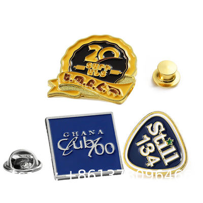 Manufacturer Custom Fashion Pins Metal Logo Badges Brooch Hard Soft Enamel Pins Lapel Pins For Clothes Decorative Hard Enamel Badge Fashion Jersey Decorative Lapel Pins for Clothes