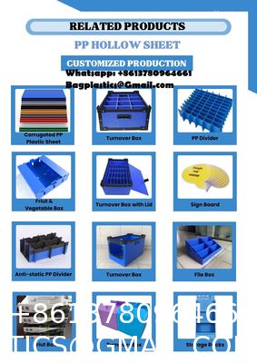 Customizable PP Plastic Storage Box Multi-Size Foldable Moving Organization Boxes 4mm Thickness Cut Processed To Order