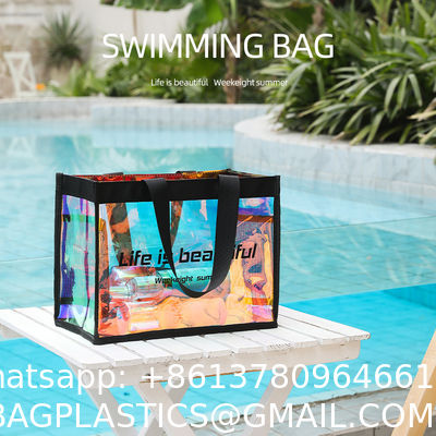 Holographic Makeup Bag Holographic Iridescent Cosmetic Bags With Zipper Travel Iridescent Makeup Bags Portable Holographic Bag Iridescent Holographic Bag For Makeup Tools Organizer