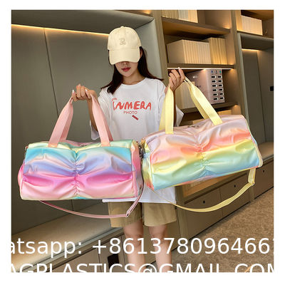 Sports Duffel Travel Bag, Gym Bag With Shoes Compartment,Sports Duffle Bag For Girls,Waterproof Travel Gym Tote Bags For Women,Purple