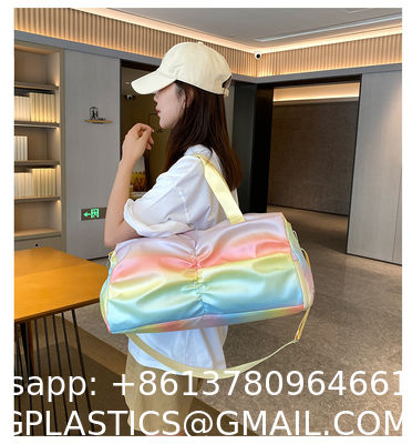 Sports Duffel Travel Bag, Gym Bag With Shoes Compartment,Sports Duffle Bag For Girls,Waterproof Travel Gym Tote Bags For Women,Purple