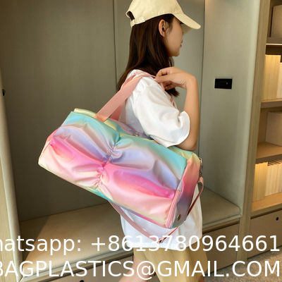 Travel Duffle Bag, Waterproof Sport Tote Gym Bag For Women Men, Overnight Weekender Carry On Bag With Wet Pocket