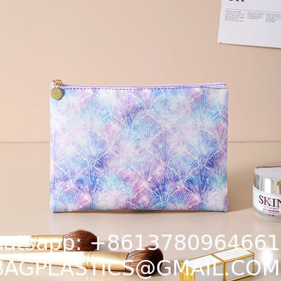 Storage Bag Toiletry Pocket Zippered Pouch Waterproof Cosmetic Bags For Women Holographic Luminous Tote Folding Bags Bucket Long Shoulder Handbags