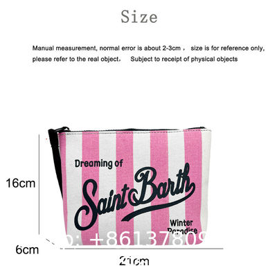 Wholesale Custom Logo Straw Clutch Makeup Bag With Zipper Durable Logo Pattern Flat Bag For Outdoor Activities Evening Clutch Bags for Women