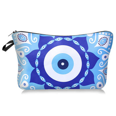 Manufacturers Wholesale Printed Devil Eye Cosmetic Bag High Quality Waterproof Portable Storage Ladies Large Capacity Clutch Bag