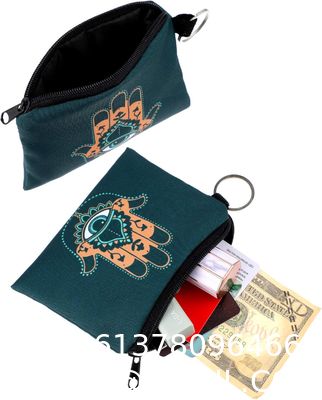 Small Coin Purse Boho Change Purse Pouch Mini Wallet Coin Bag With Zipper For Women Girls Evil Eye Makeup Coin Purse Small Cute Print Wallet Coin Bag with Zipper for Women Girl Halloween Gifts