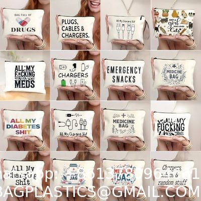 Pack Tool Bag Zipper Pouch, Premium Tool Pouch, Utility Multipurpose Storage Organizer Tool Pouches With Carabiner Metal Zipper For Tools, Stationary, Pencil Pouch