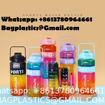 Water Bottle, 32oz Motivational Sports Water Bottle With Time Marker - Times To Drink - Tritan, BPA Free, Wide Mouth Leakproof, Clear (1 Bottle)