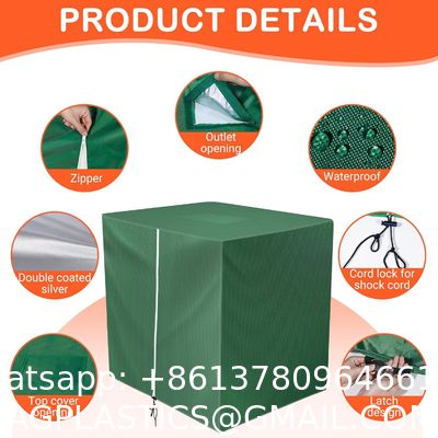 IBC Tote Cover For 1000L Outdoor 275 Gallon Rain Barrel UV Resistant Waterproof Outdoor IBC Covers Outdoor Water Tank Covers Waterproof, 275 Gallon for 420D 1000L Garden Water Tank and Rain Barrel