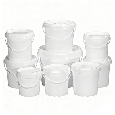 Gallon Bucket With Lid And Handle, Large Plastic Storage Paint Pail Brine, Fermenting For Beer, Wine Or Any Other Fermented Beverage Liter Round Plastic Bucket Thickened and Covered for Paint Engine