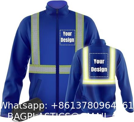 Factory Made Safety Wear Protective High Visibility Working Wear Reflective Safety Jacket Wholesale Waterproof Industrial Safety Multi-pocket Long Sleeve Reflective Winter Warm Jacket