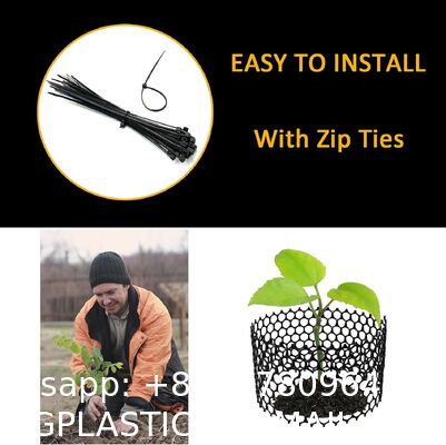 Chicken Wire Fencing Mesh Plastic With Zip Ties, 1.3×10FT Garden Netting For Moss Poles, Plastic Chicken Wire For Poultry Rabbit Fencing,Crafts,DIY - Black