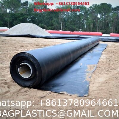 Standard HDPE Geomembrane Pond Liner 1.5mm Black Industrial Modern Design For Agricultural Irrigation Geomembrane Sheet Hdpe Fish Pond Liner